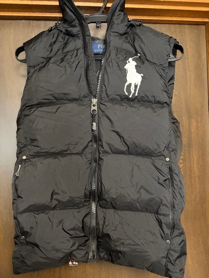 【極美品】ポロラルフローレン　ビッグポニー　ダウンベスト　ブラック　 現行