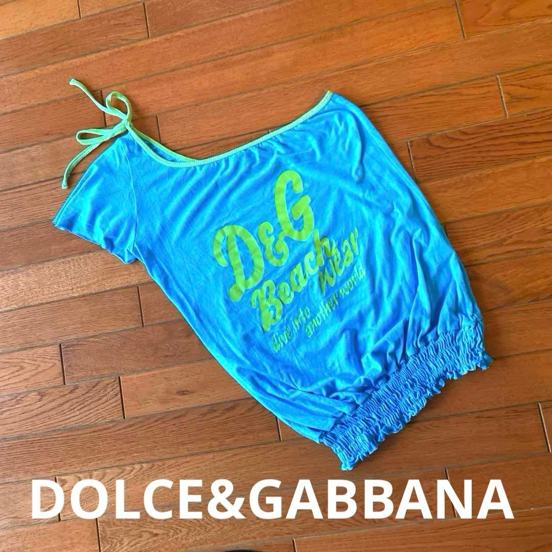 DOLCE&GABBANA トップス　ワンショルダー　リゾート　ビーチウェア