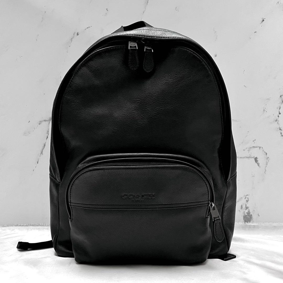 ◇極美品◇コーチ　ヒューストン　大容量レザーリュック　ブラック　F68993