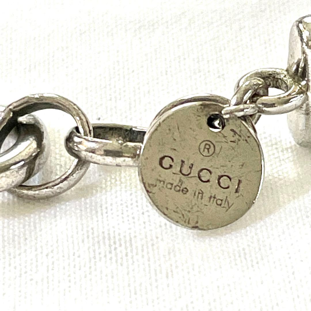 GUCCIブレスレット　シルバー925 ホースビット柄　ショップカード付き