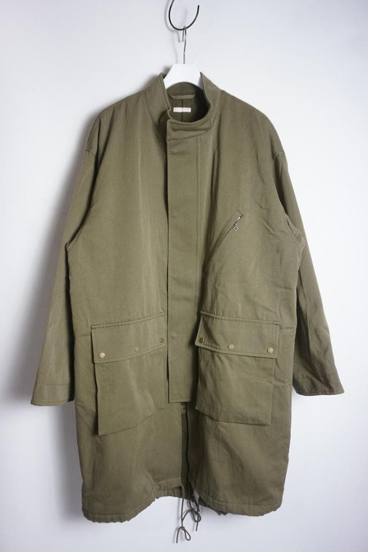 美品 ULTERIOR ミリタリー モッズ バルカラー コート 425O▲