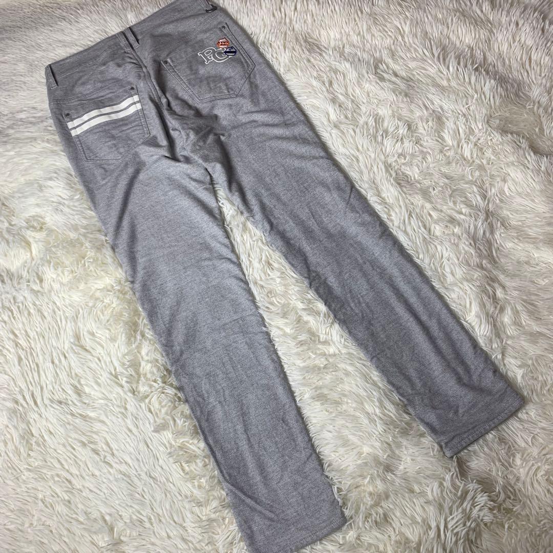 【裏起毛】パーリーゲイツ パンツ サイズ1 グレー ストレッチ 伸縮 PG