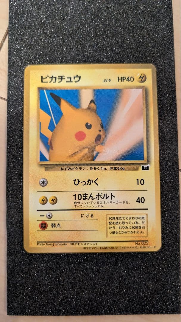 88様用　ピカチュウ_「ポケモンカードトレーナーズVol.1」 おまけカード P