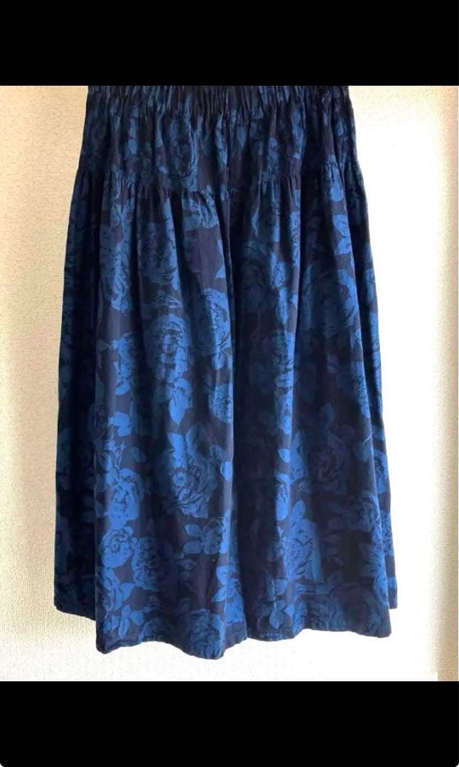 【美品】plantation bizenフラワーJQ ワイドパンツ