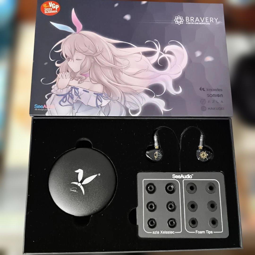 SeeAudio Bravery 4ドライバー 有線イヤホン