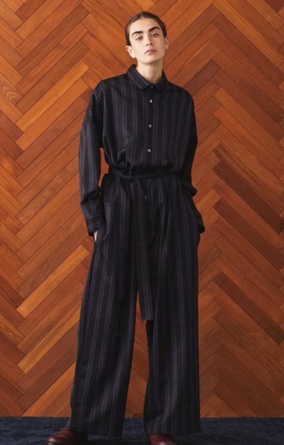 SHAREEF シャリーフ STRIPE JUMPSUIT