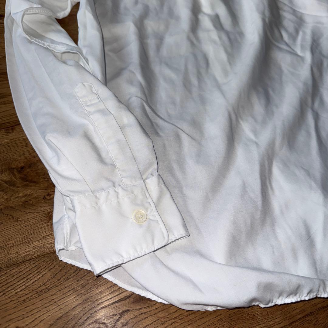 COMME des GARÇONS エステル長袖シャツ（白） XS