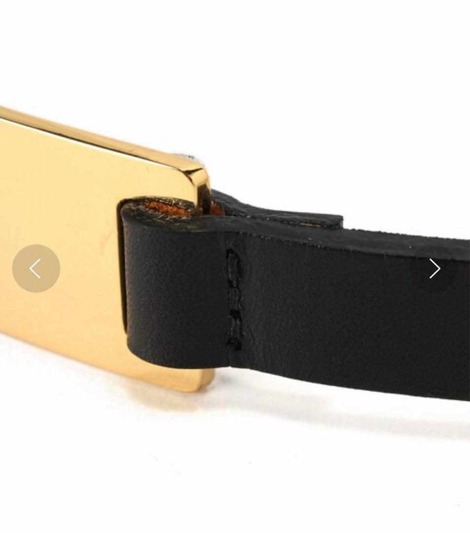 Deuxieme Classe B-LOW THE BELTロングプレートベルト