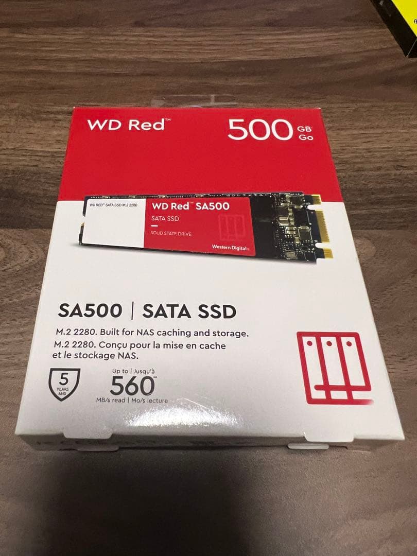 新古品WD Red SA500 SATA SSD M.2 2280 500GB