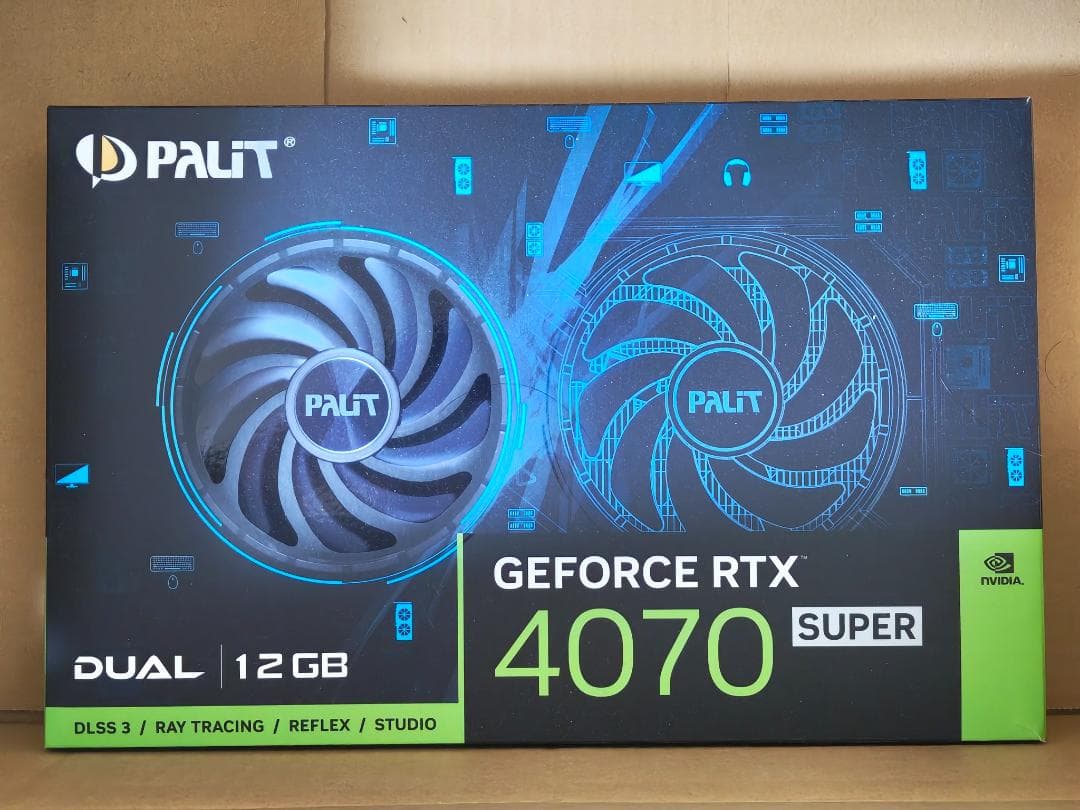 グラフィックボード・グラボ・ビデオカード PALIT GEFORCE RTX 4070 SUPER 12GB