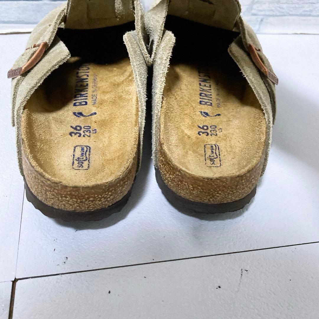 美品 ビルケンシュトック Boston ボストン 23 トープ ソフトヘッド