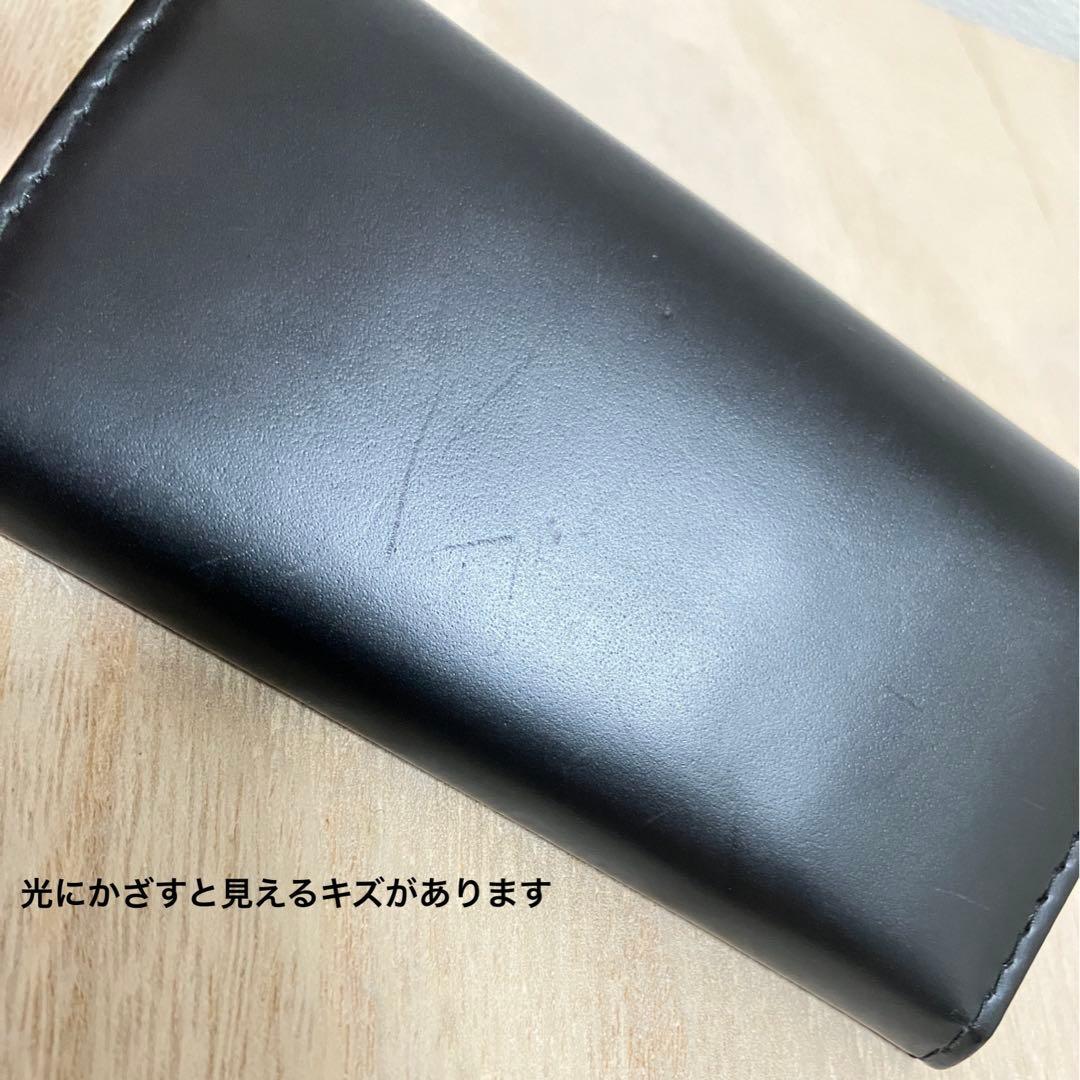 訳あり美品✨エッティンガー✨キーケース✨ブライドルレザー✨ブラック×イエロー