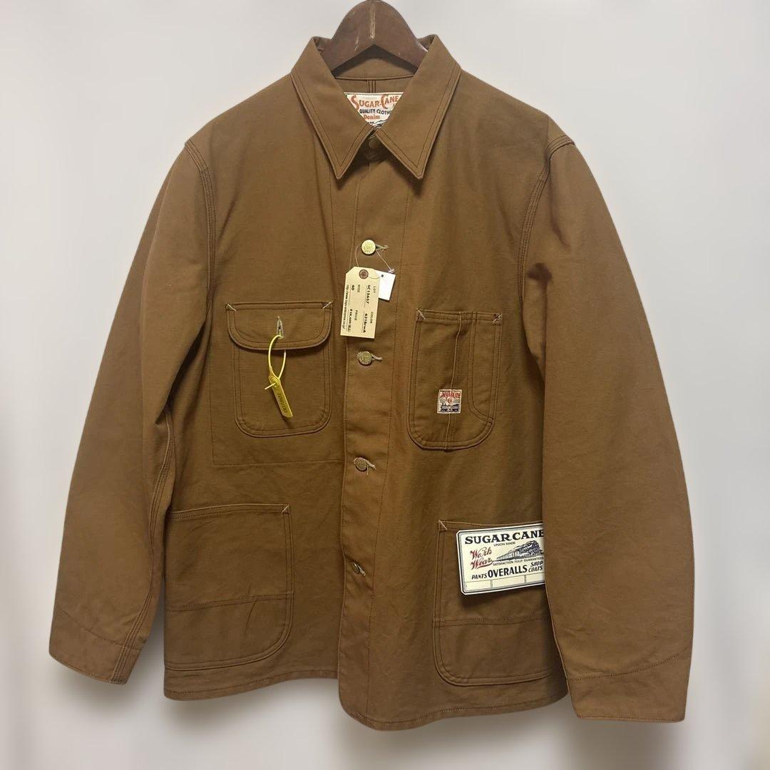 完売品　SUGAR CANE ブラウンダックカバーオール サイズ40
