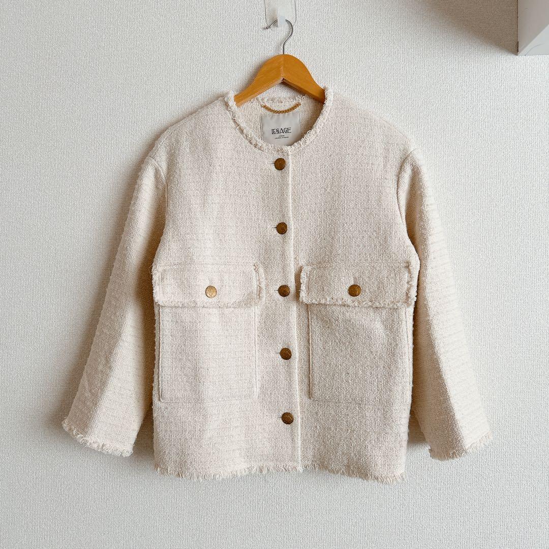 ジャーナルスタンダードレサージュGIOLICA MIXツイードWIDEジャケット