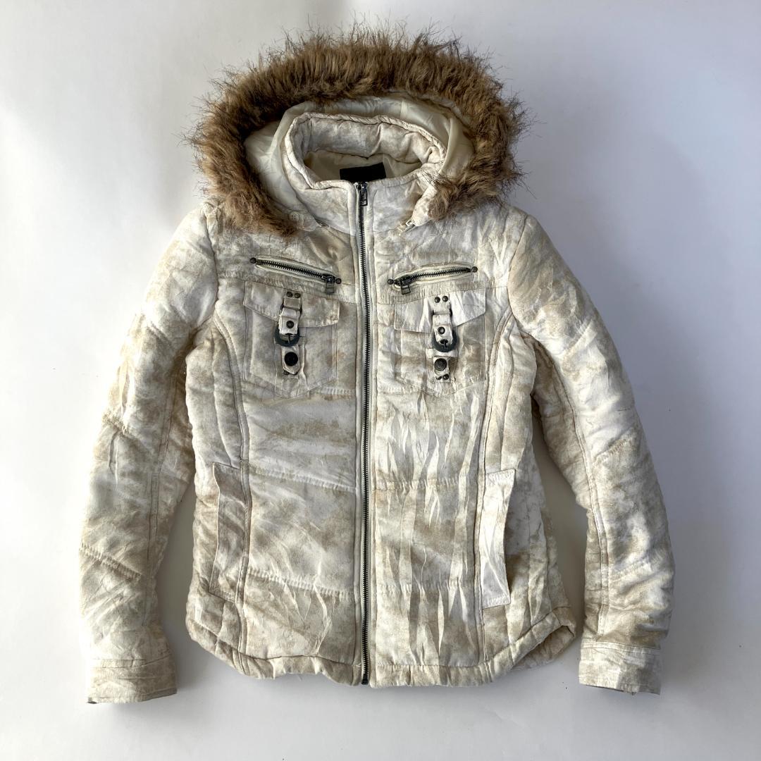 y2k ネオグランジ in the attic ファー ジャケット 中綿 パンク