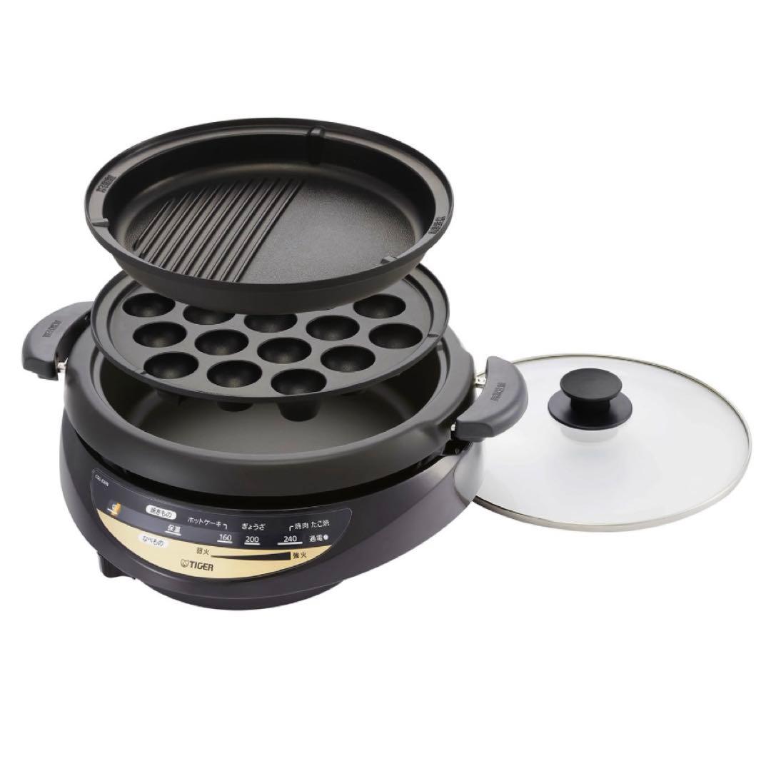タイガー　ホットプレート　ブラウン CQG-B300-T