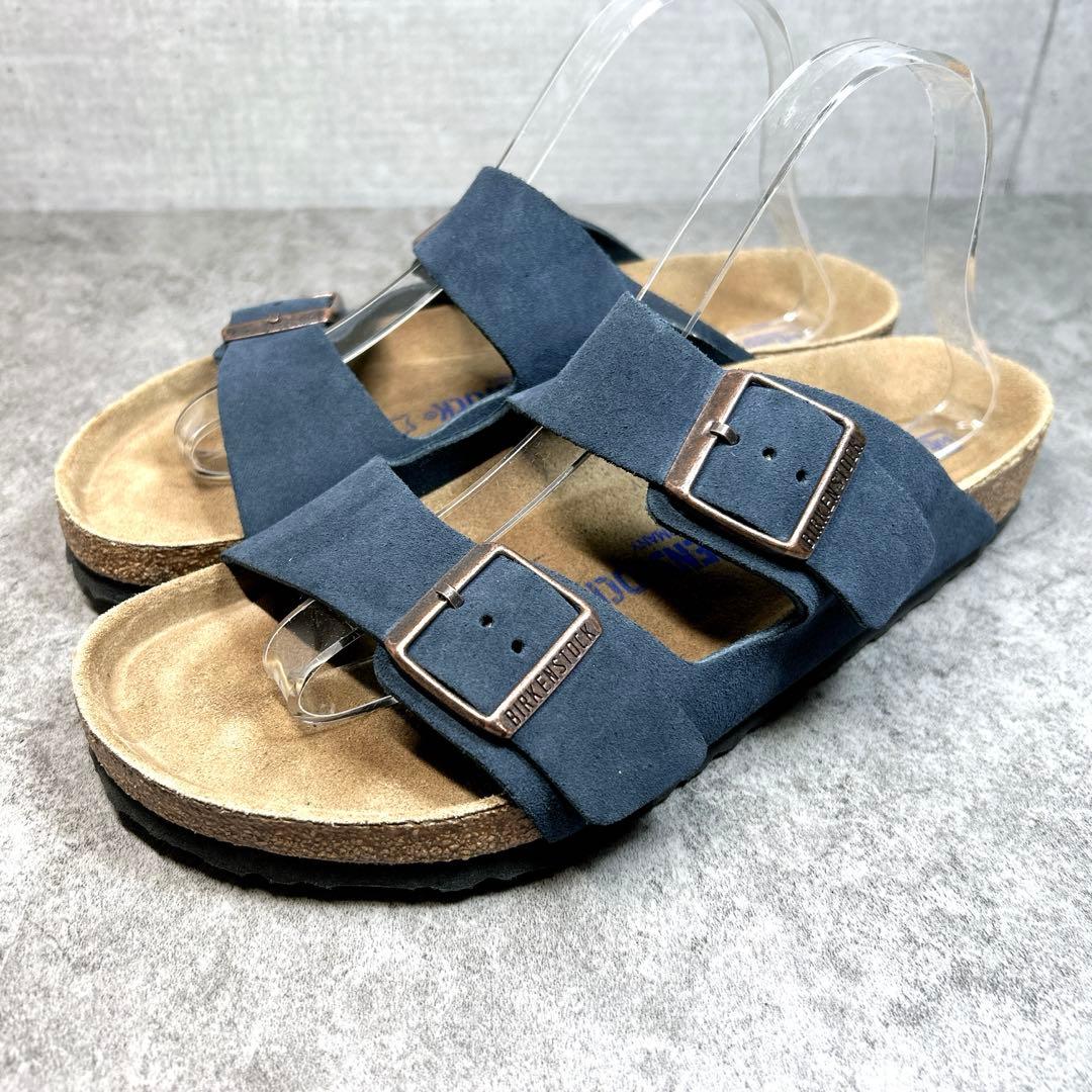 ほぼ新品【BIRKEN STOCK】チューリッヒ/コンフォートサンダル/ネイビー