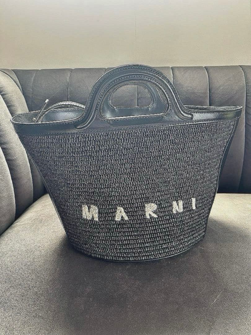 /MARNI ブラック かごバッグ/限定値下げ