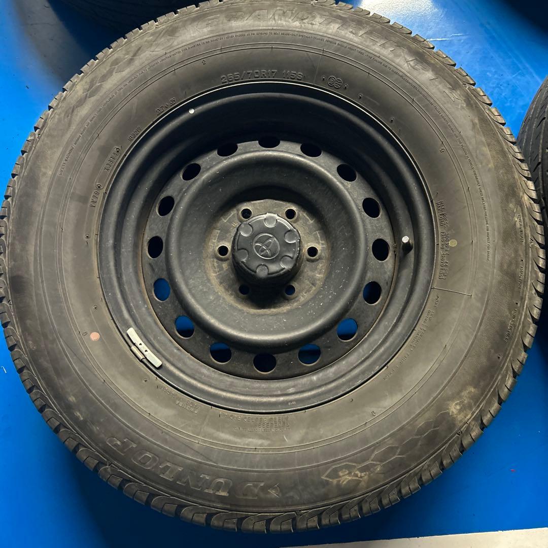 TOYOTAＦＪ純正ホイールとノーマルタイヤ４本セット送料込