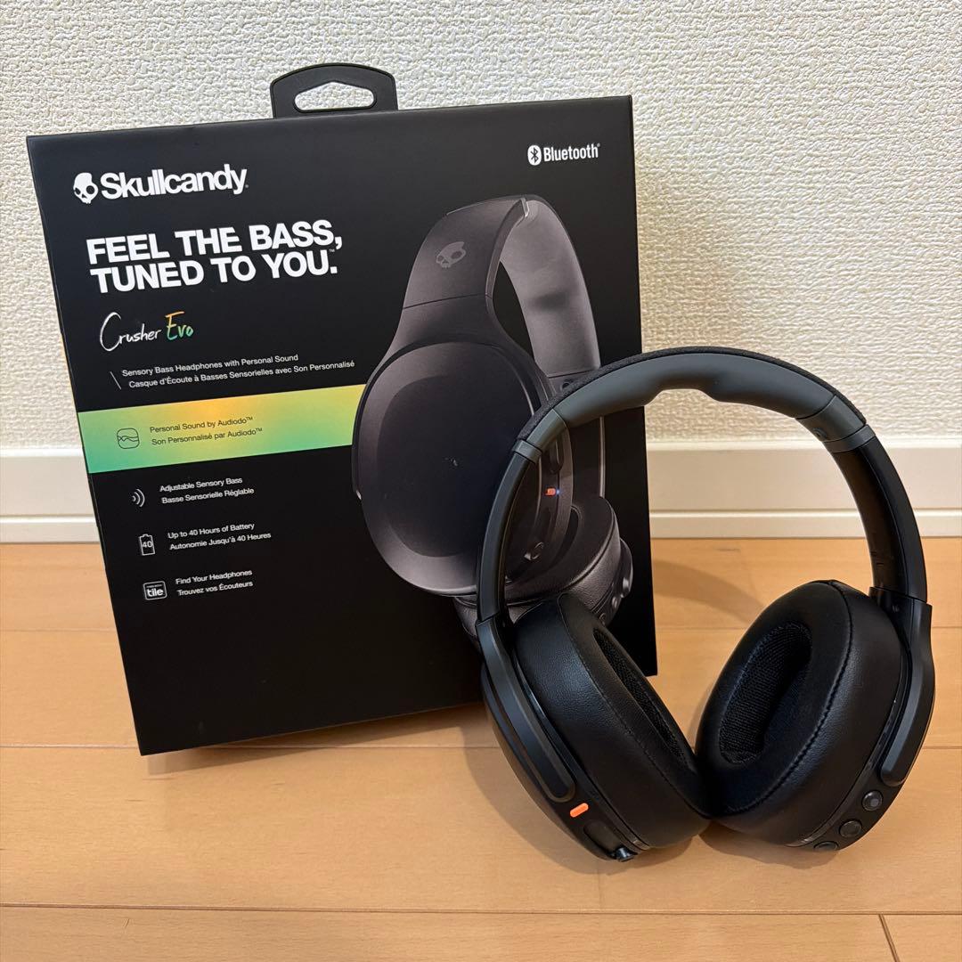 【Skullcandy】 Crusher Evo ワイヤレスヘッドホン