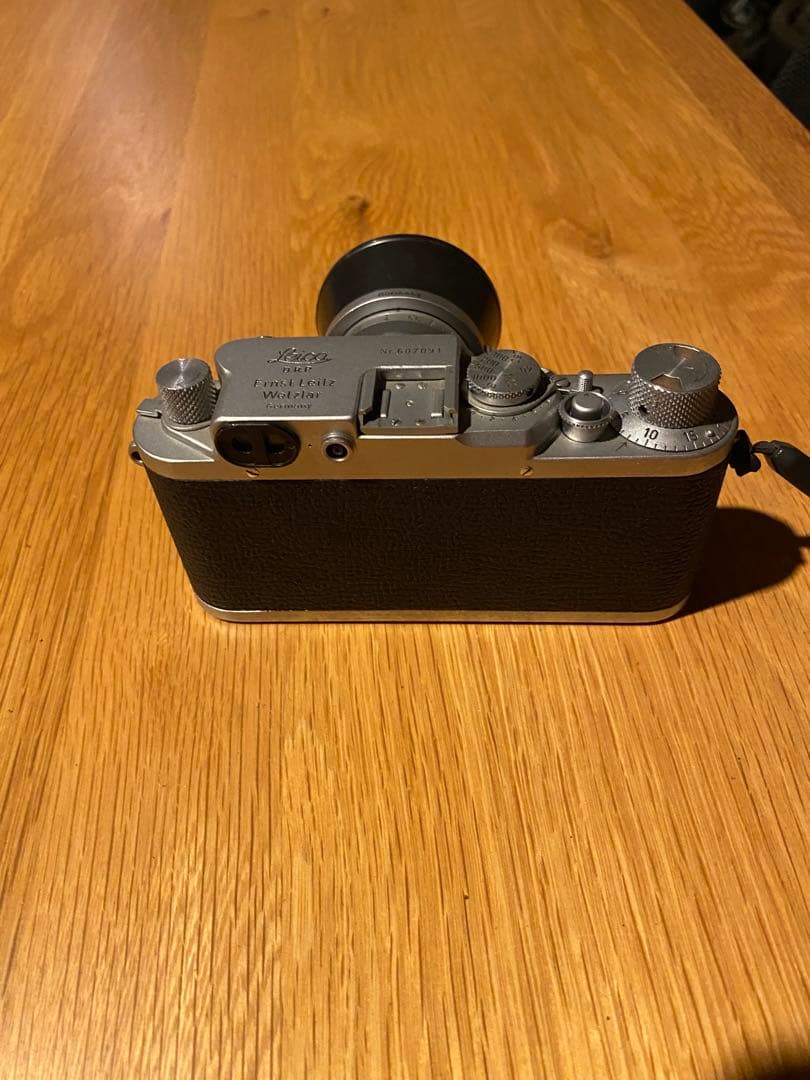 ライカ IIIf フィルムカメラElmar 5cm F2.8レンズ、レンズフード