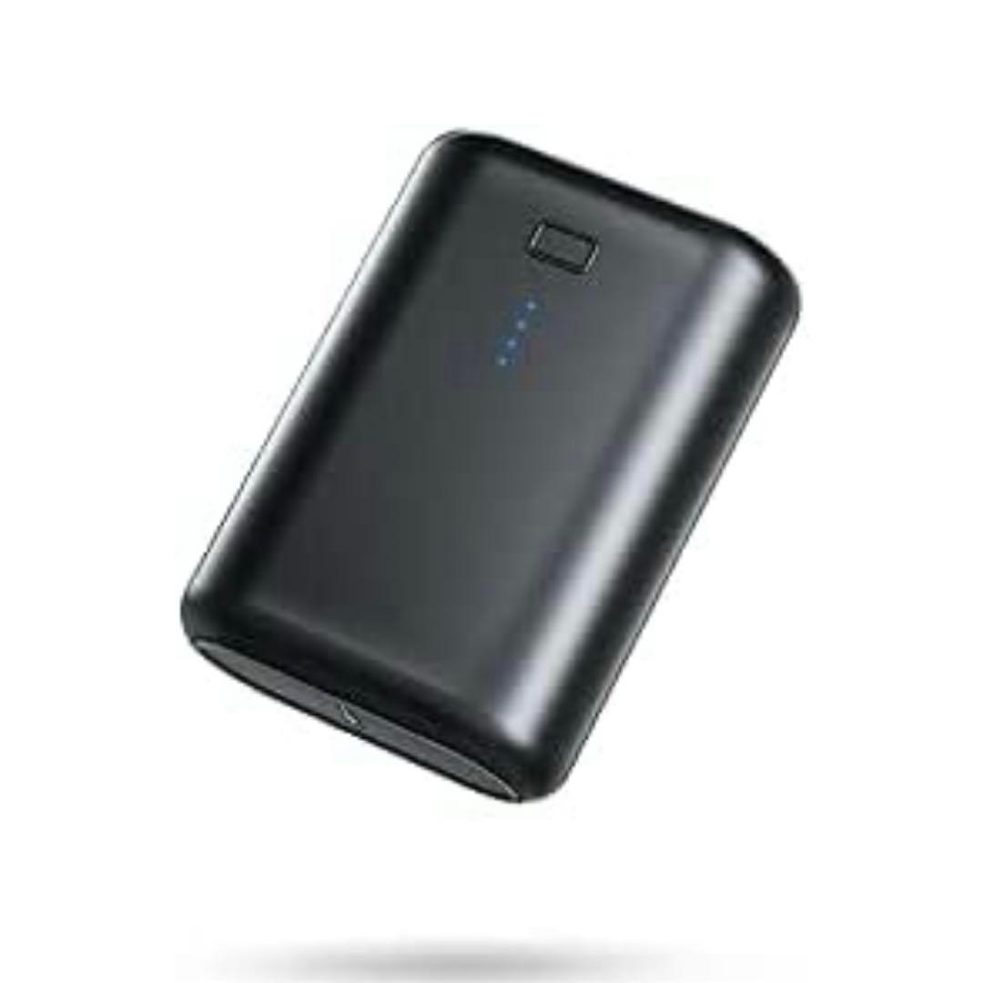 モバイルバッテリー 急速充電 4台同時充電 コンパクト黒 ※破損あり