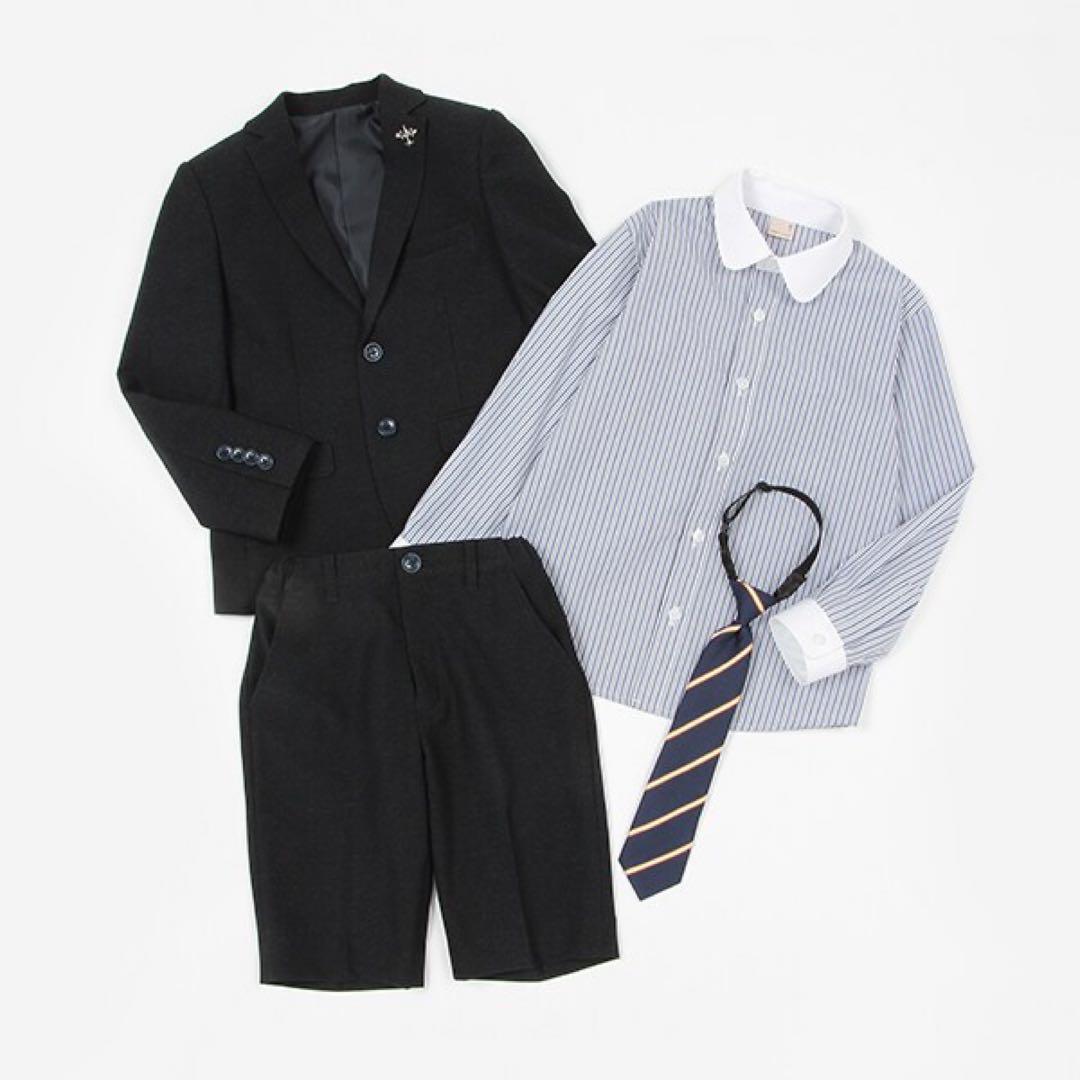 値下げ✩プティマイン(petit main)チャコールJK+ショートパンツセット