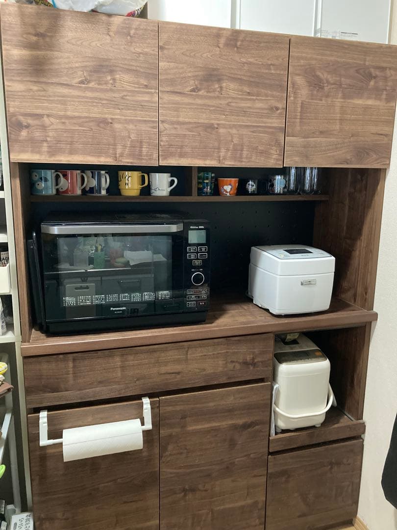 キッチンボード 120 カップボード　食器棚　レンジボード　直接取引可　山口
