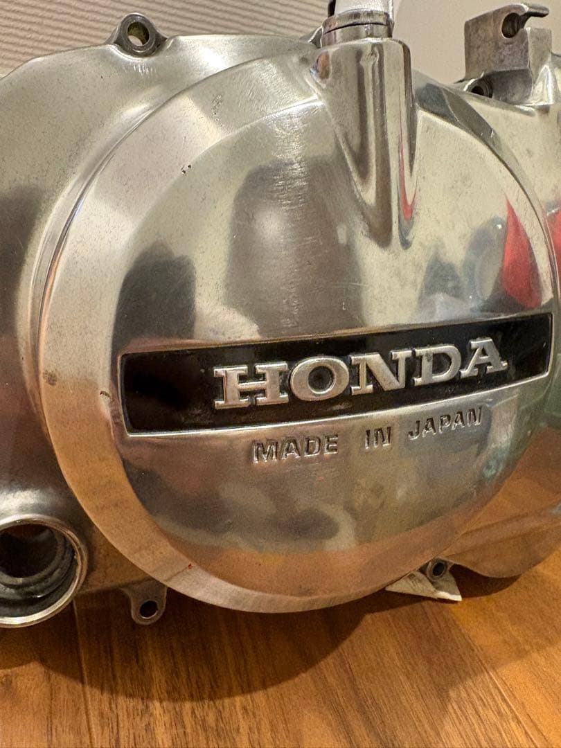 cb250t cb400t 純正　クラッチカバー　美品　バレル研磨　メ