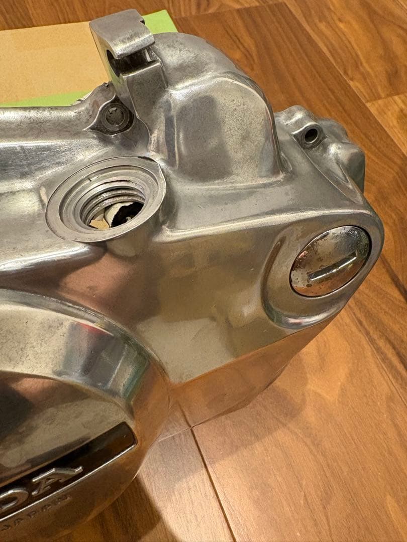 cb250t cb400t 純正　クラッチカバー　美品　バレル研磨　メ