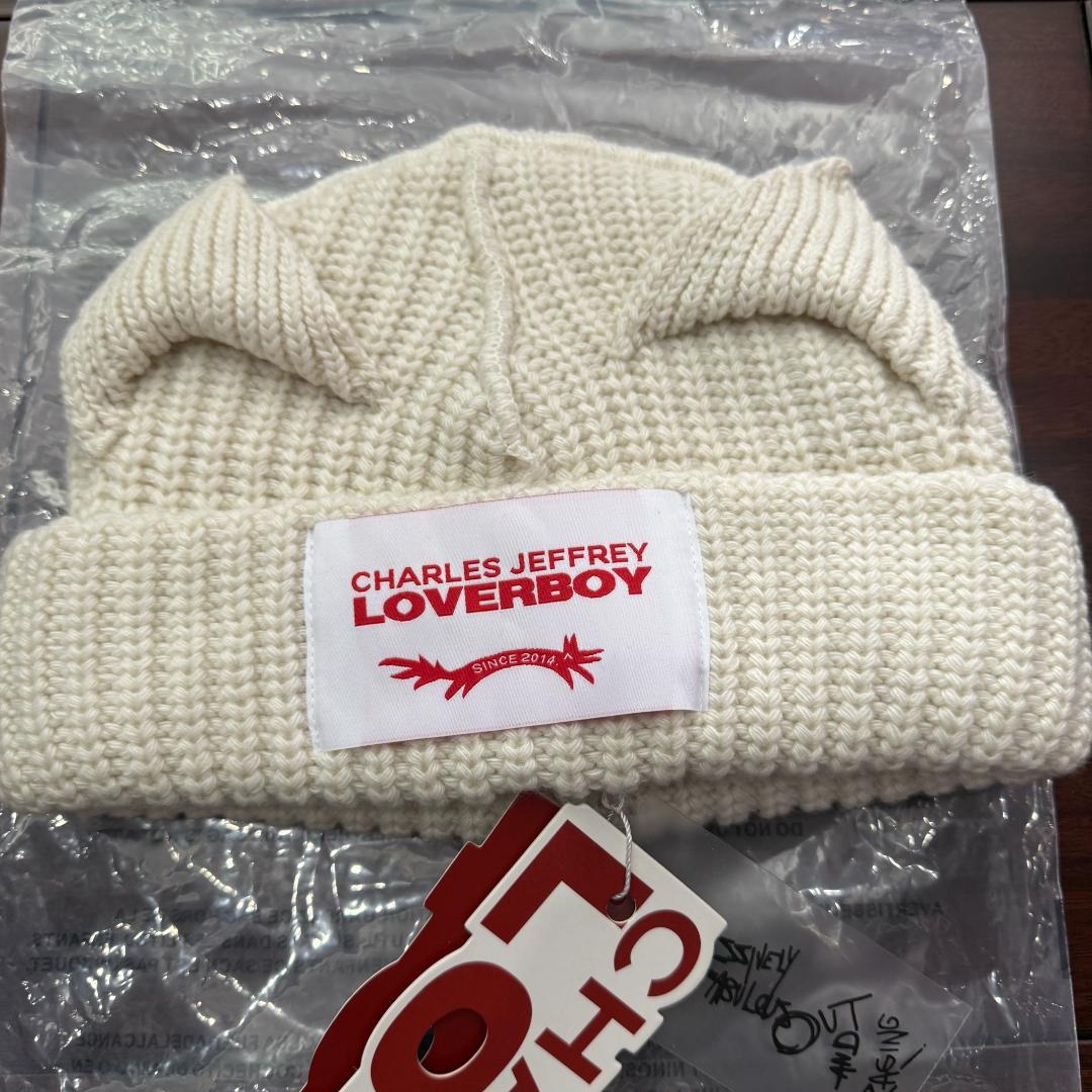 Charles Jeffrey LOVERBOY ニット帽 クリーム【男女兼用】