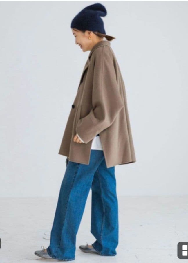 【IENA】スーパー160ダブルフェイスショートコート36