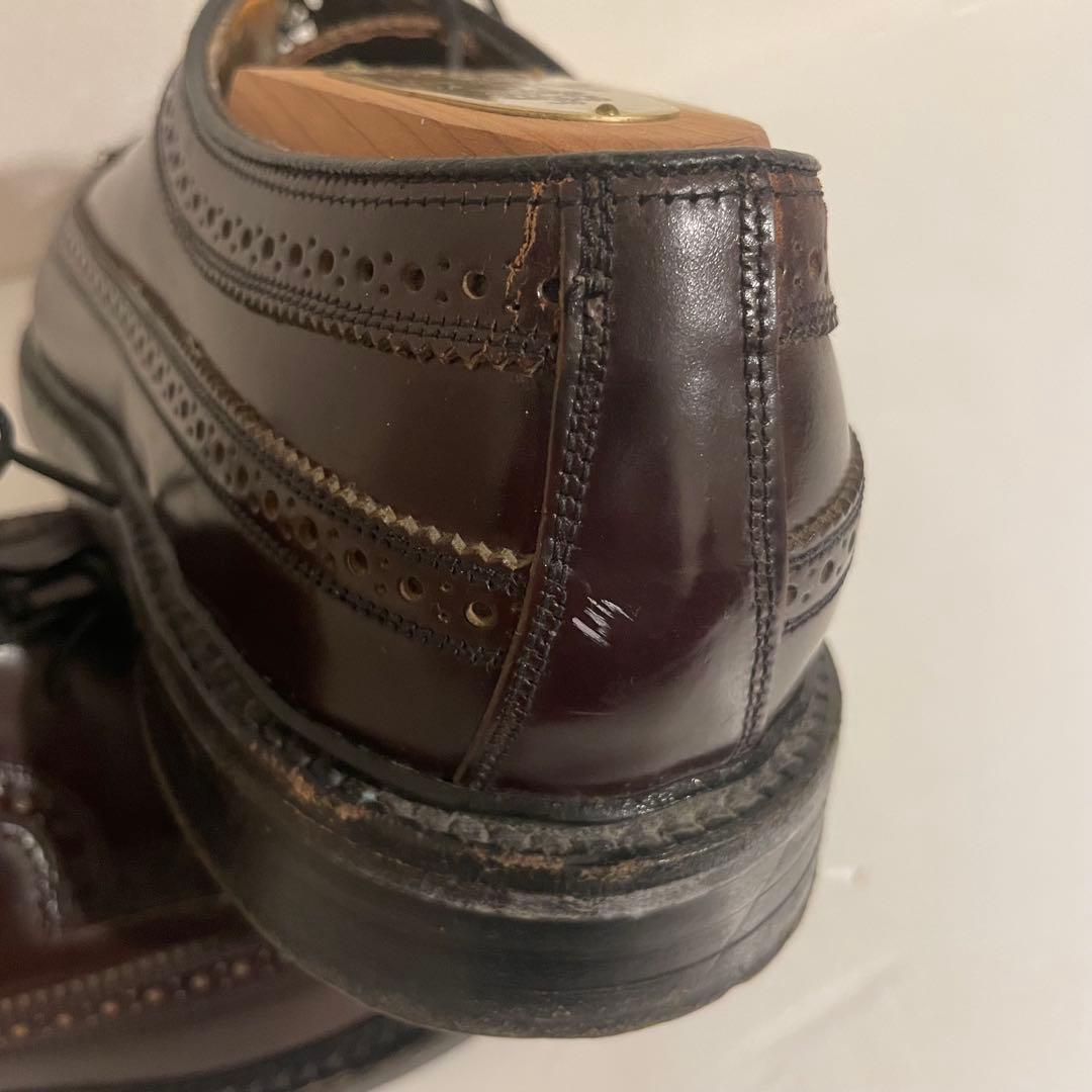 美品 フローシャイム インペリアル コードバン ウイングチップ US10.5D