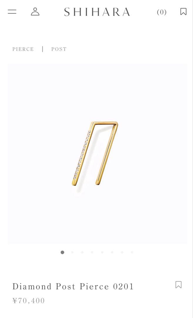 SIHARA ダイヤ ピアス 片耳
