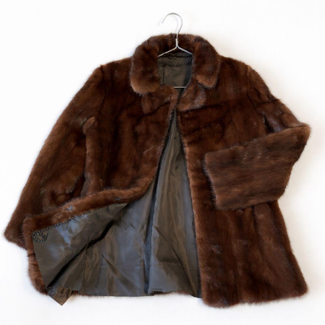 SAGA MINK ミンクコート サガミンク 毛皮 ブラウン サイズ11