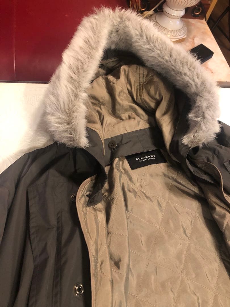 バーバリーブラックレーベル　モッズコート