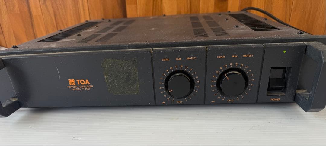 TOAのP75Dパワーアンプ音出確認済み(a16)