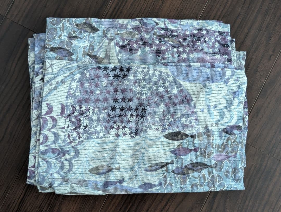 フリーサイズ 金子みすゞ 波の子守唄　浴衣