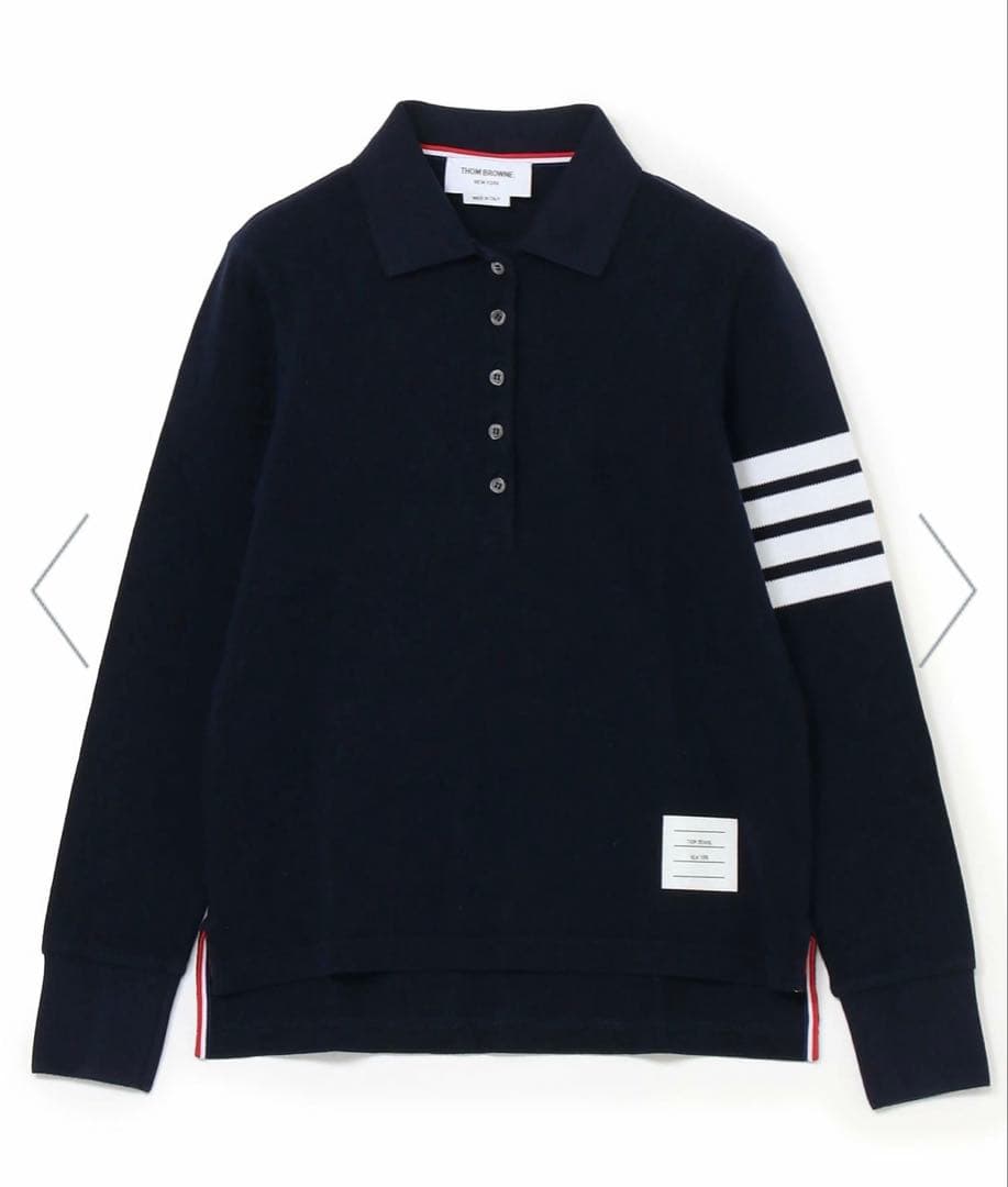 トップス THOM BROWNE LONG SLEEVE POLO