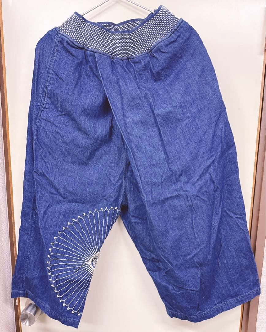 kapital 8oz デニム　MAKANAI ラップパンツ　風呂敷刺繍