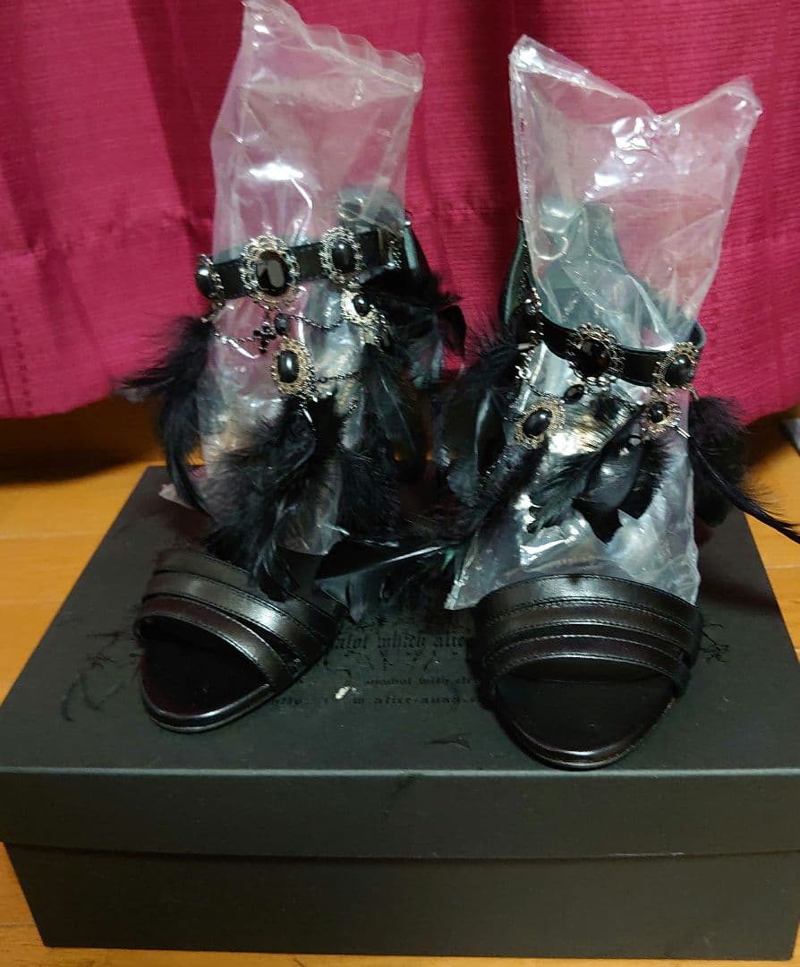 アリスアウアア 羽根サンダル 24cm #アリスアウアア #ゴシック #ロリータ