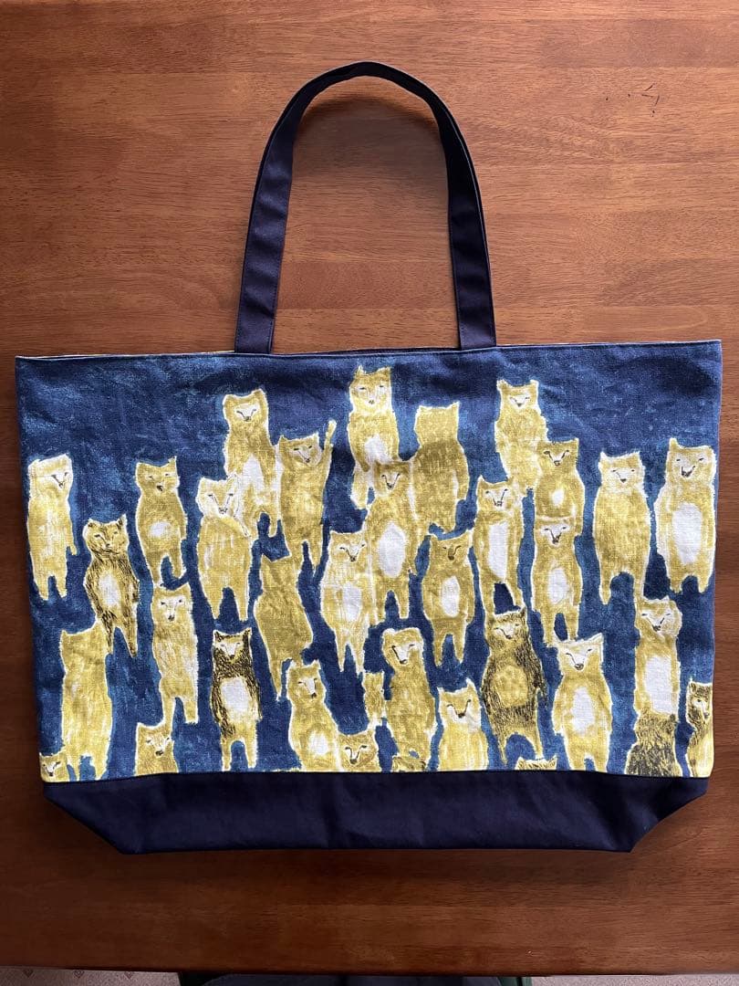 ハンドメイド　大きめトートバッグ　ミナペルホネン alive