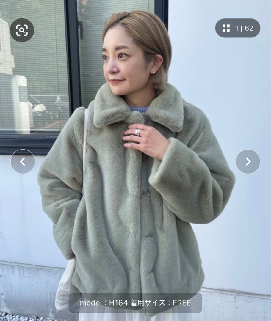 SHENERY 2WAYフェイクファーコート