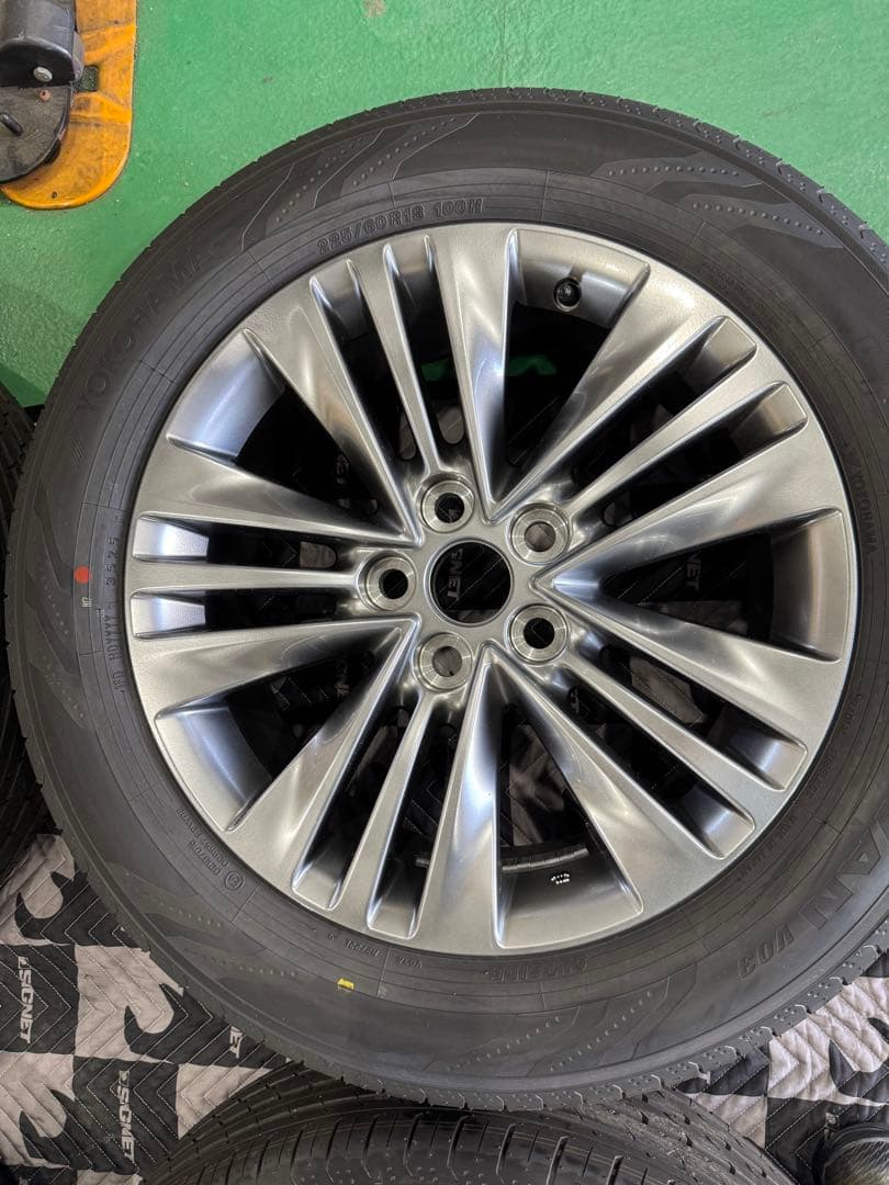 40アルファード新品外し18インチ 純正タイヤアルミホイールセット