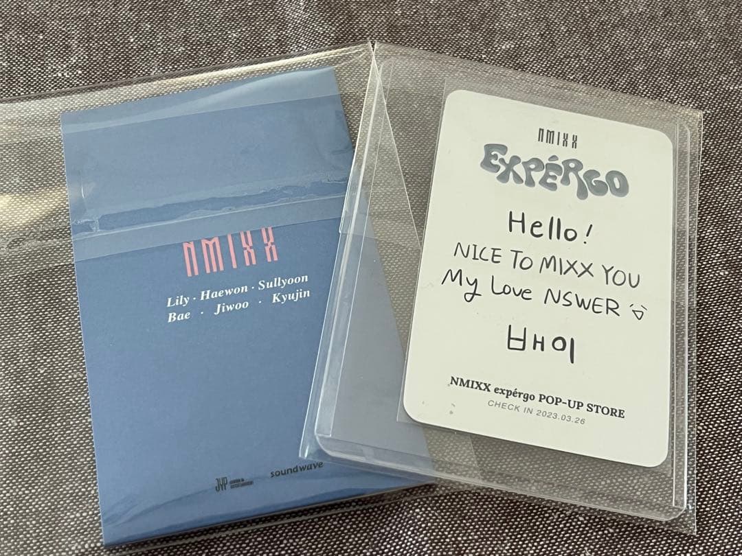 nmixx ベイ 直筆サイントレカ　2023 POP UP