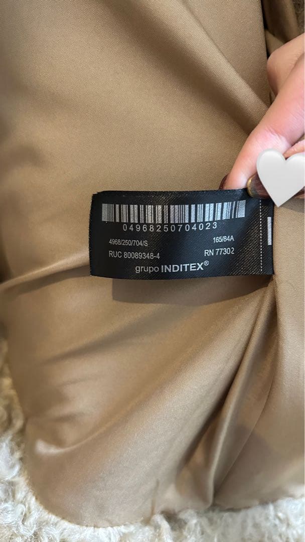 【完売品】ZARA トグルボタン フェイクファージャケット S