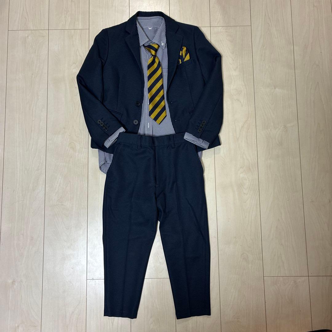 男の子 フォーマルスーツ　130 長ズボン　七五三　卒園式　入学式　シューズ