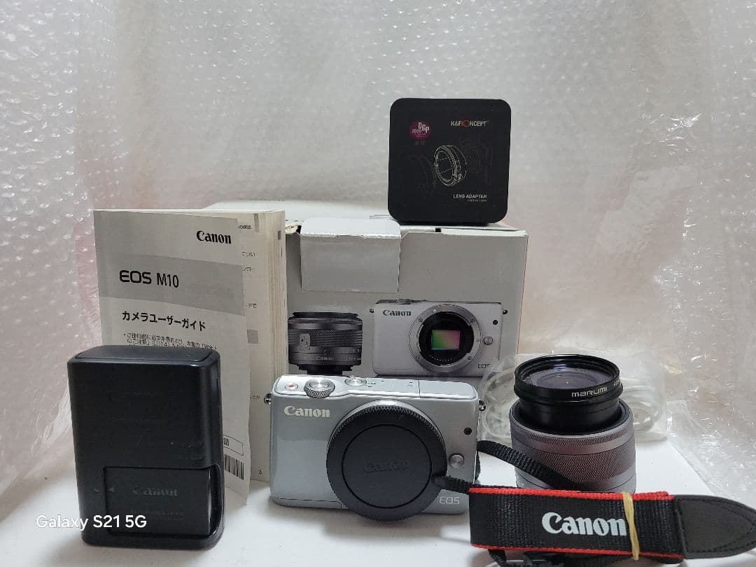 Canon EOS M10 ミラーレスカメラグレー レンズキット15-45㎜