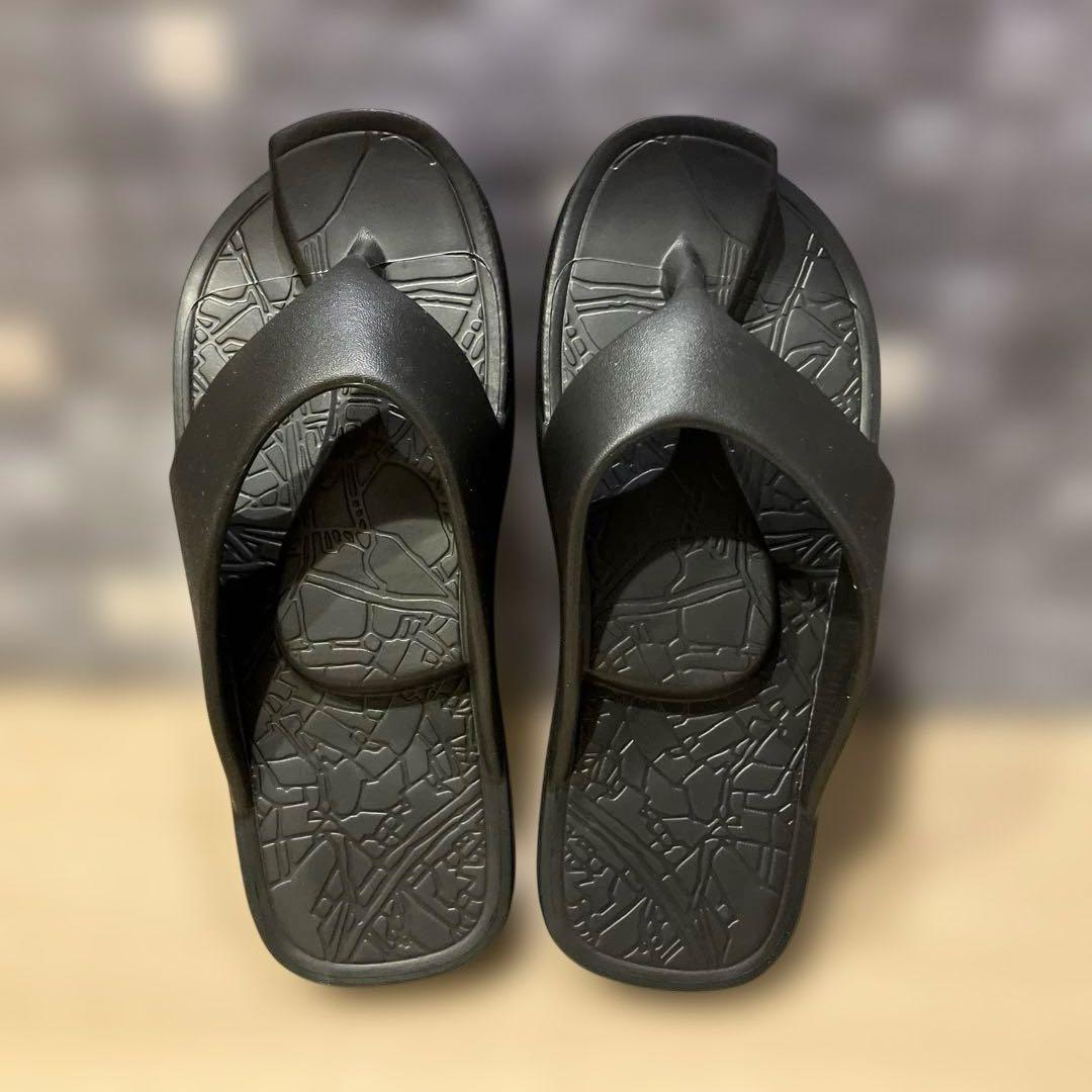 美品:racbaki イージーサンダル　ブラック