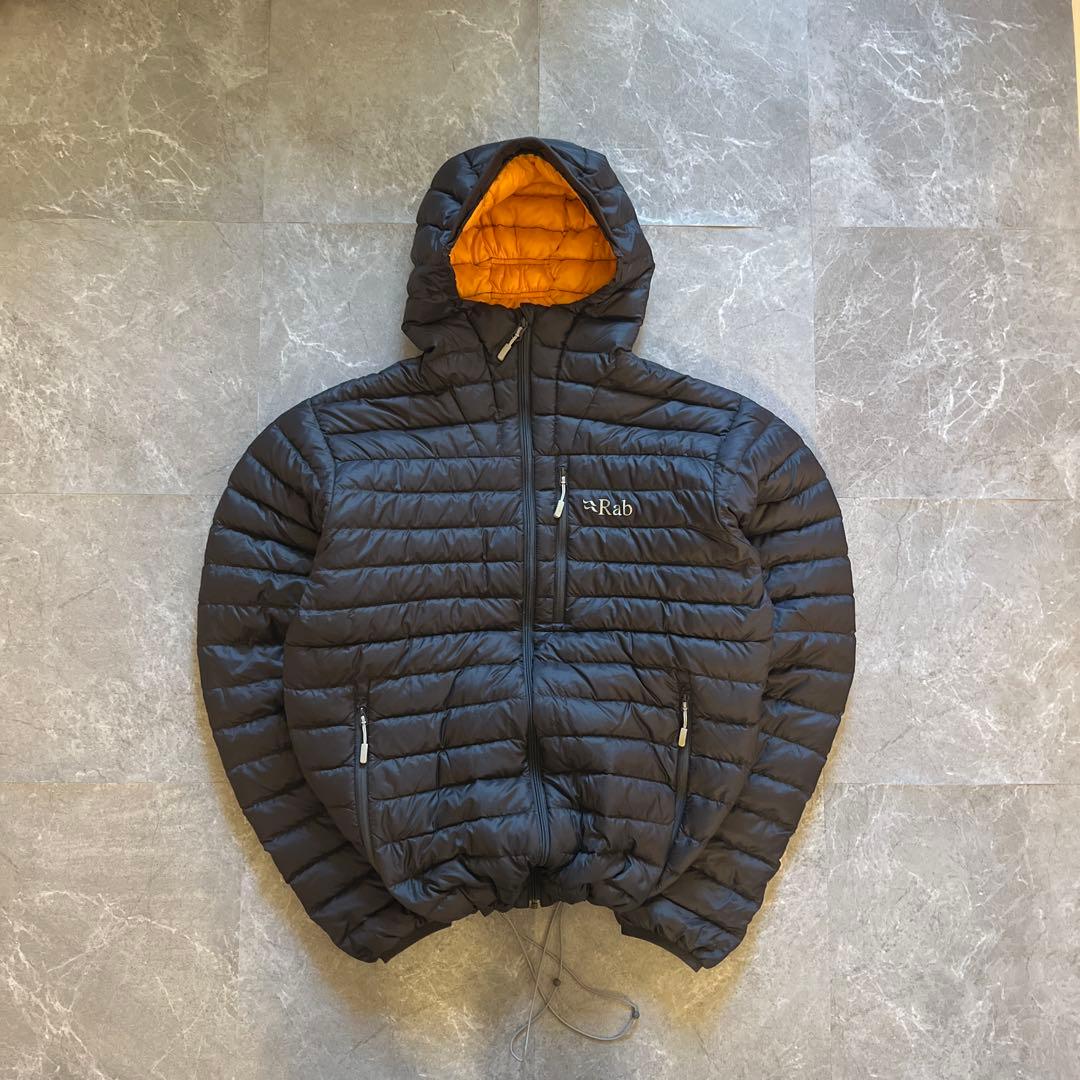 【専用❗️】極暖！Rab ダウンジャケット　グレー　オレンジ　L 超希少❗️